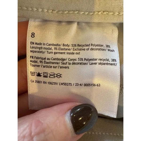Lululemon Pants Women 8 Ivory Bone Softstreme High Rise Full Length Athleisure - Image 12
