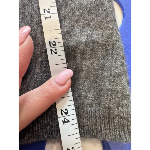 Charter Club 100% Cashmere Turtleneck Sweater Grey Womens Size S Preppy‎ luxury - Image 6