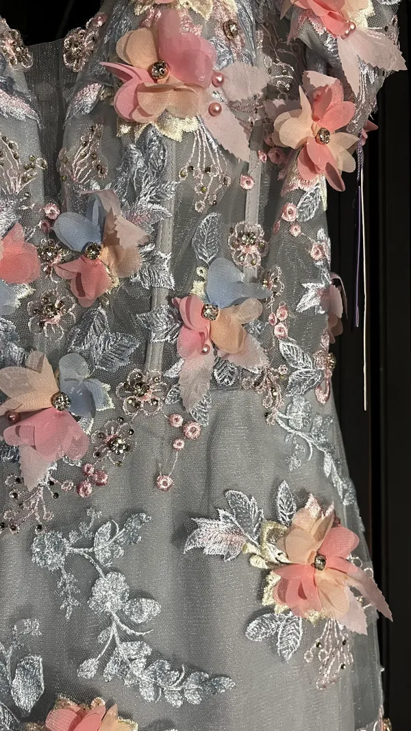 Cinderella Divine NWT Corset Off-Shoulder Floral Embellished Prom Dress - Image 2