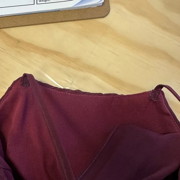 LEVKOFF Burgundy‎ Chiffon Halter Pleated Bodice Maxi Formal Dress Size 8 Prom - Image 8