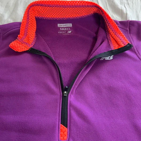 New Balance‎ Purple Fleece Pullove Size Small - Image 7