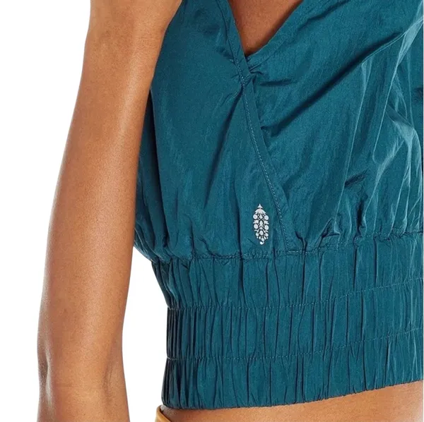 Free People Movement Turquoise Blue By The Way Home Athletic Shorts Small - Image 2
