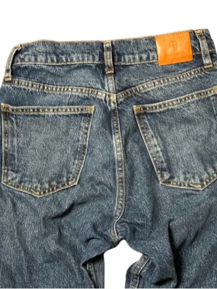 ⁠Anine Bing Sonya Jeans Size 26 High Rise Slim Straight Button Fly Rigid Denim - Image 7