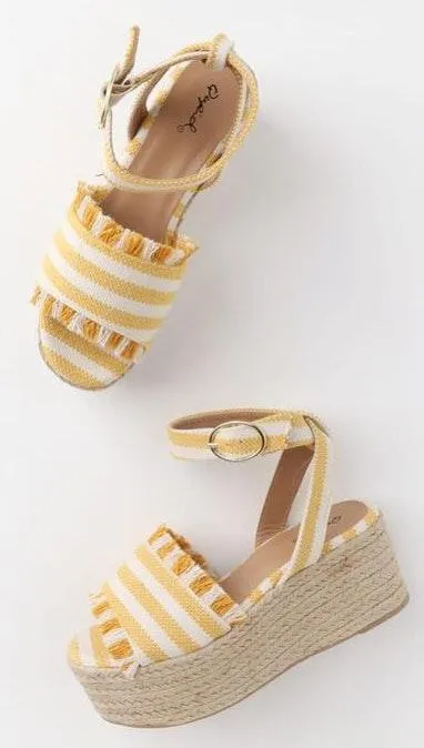 Yellow Platform Sandals - Image 3