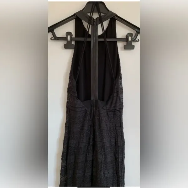 Alice + Olivia Lace Black Maxi Dress Size 0 - Image 3