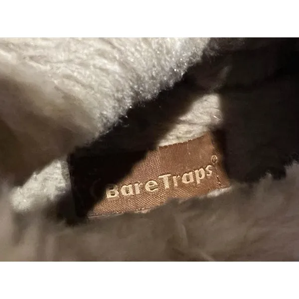 Baretraps Boots Women’s Andee Winter Snow Beige Leather Zip Button Sherpa Size 6 - Image 8