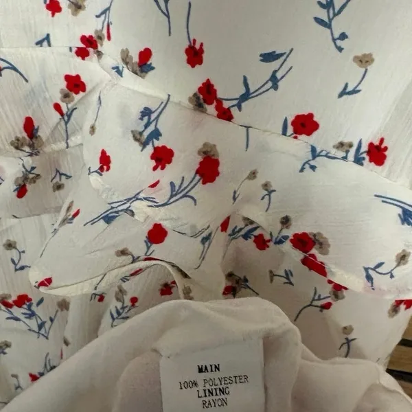 Sweet Pot White Floral Midi Dress Size‎ 6 - Image 7