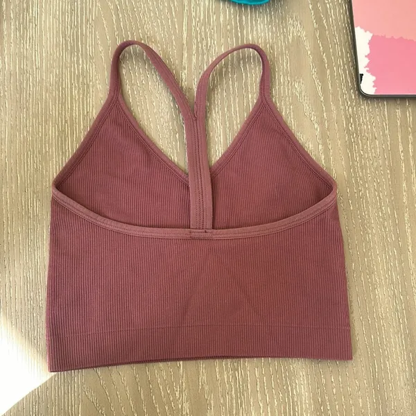 SET ACTIVE Sculptflex Ribbed V Bra in Canyon - Image 4
