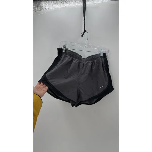 Nike Dri Fit back gray running shorts athletic performance size L - Image 2