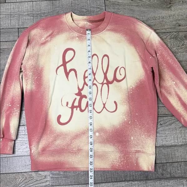 Lululemon Athletica Pink and Cream 'Hello Fall' Sweatshirt - Image 3