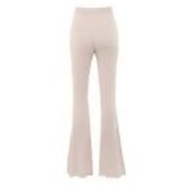 House of CB Viola Ribbed Knit‎ High Waist Flare Trousers Size Large - Image 2