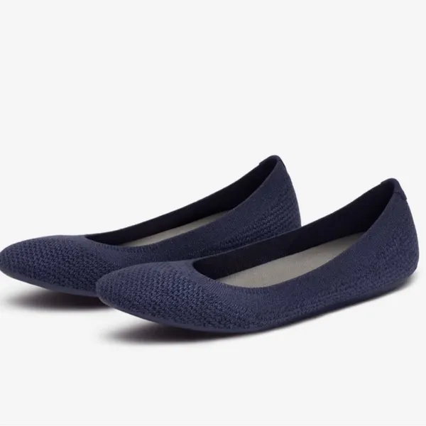 Allbirds Tree Breezers Slip On Shoes Ballet Flats 6 Navy Blue Preppy Minimal - Image 2