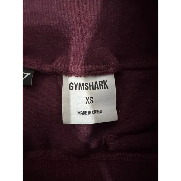 Gymshark Ark Womens High Waisted Tie‎ Cuff Joggers Maroon Size XS - Image 4