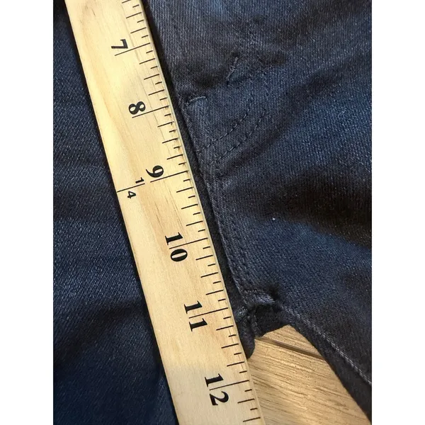 Mother The Hustler Ankle Fray Encounters at Night Dark Blue Stretch Jeans 27 - Image 5