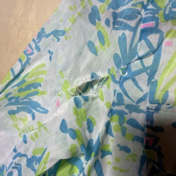Lilly Pulitzer Lighthouse Print Tunic Top XS Blue Green Coastal Beach‎ - Image 4