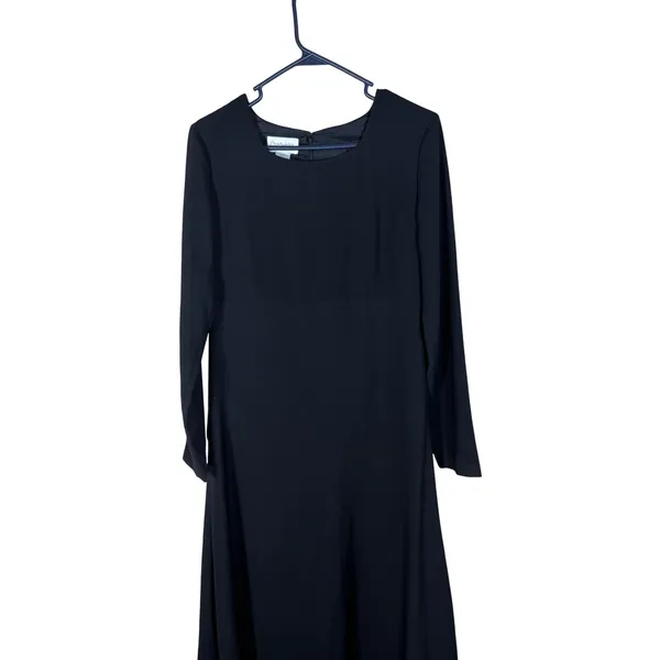 Chadwicks Womens Black Empire Waist Long Sleeve Maxi Dress Size 10 - Image 2