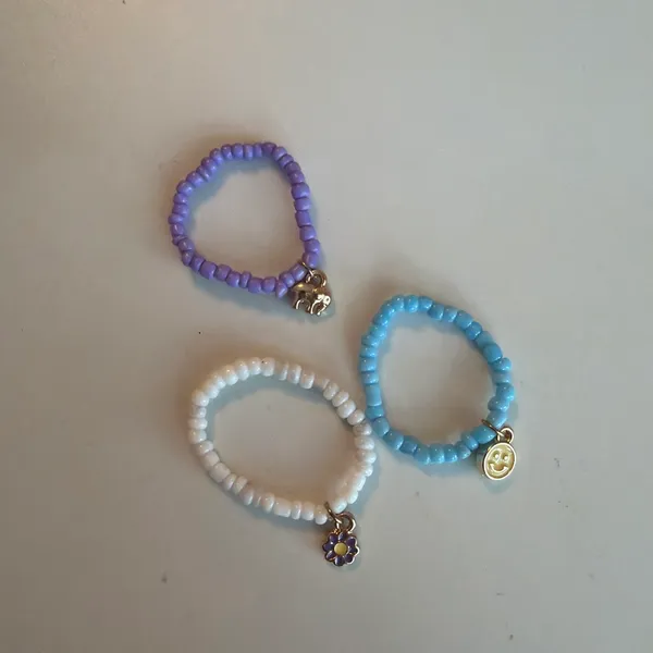 Beaded rings set of 3 Multiple - Image 4
