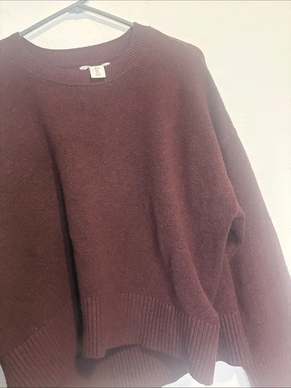 Sincerely Jules Everyday Crewneck Sweater in Dark purple Large - Image 4