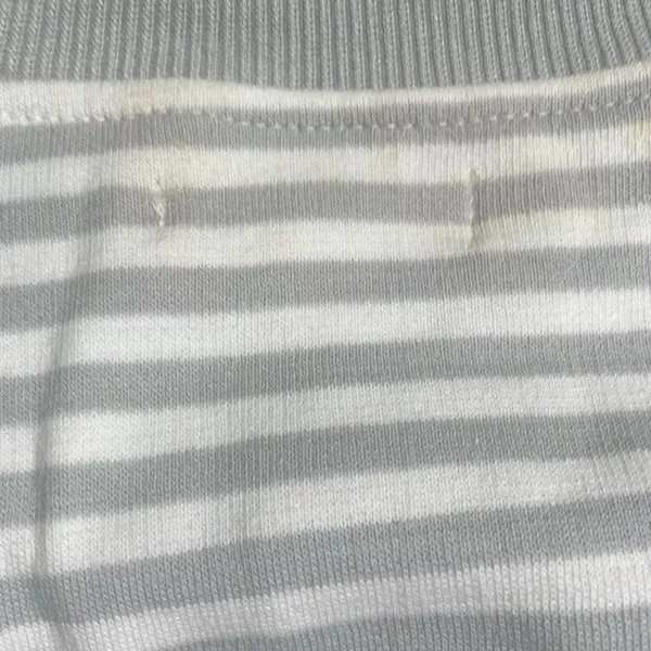 Cali Be Gray New Sweatshirt Striped Layered Oversized Medium - Image 6