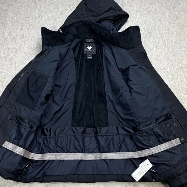 Obermeyer Winter Jacket Womens 8 Black Down Ski Snowboarding Gorpcore Collegiate - Image 8