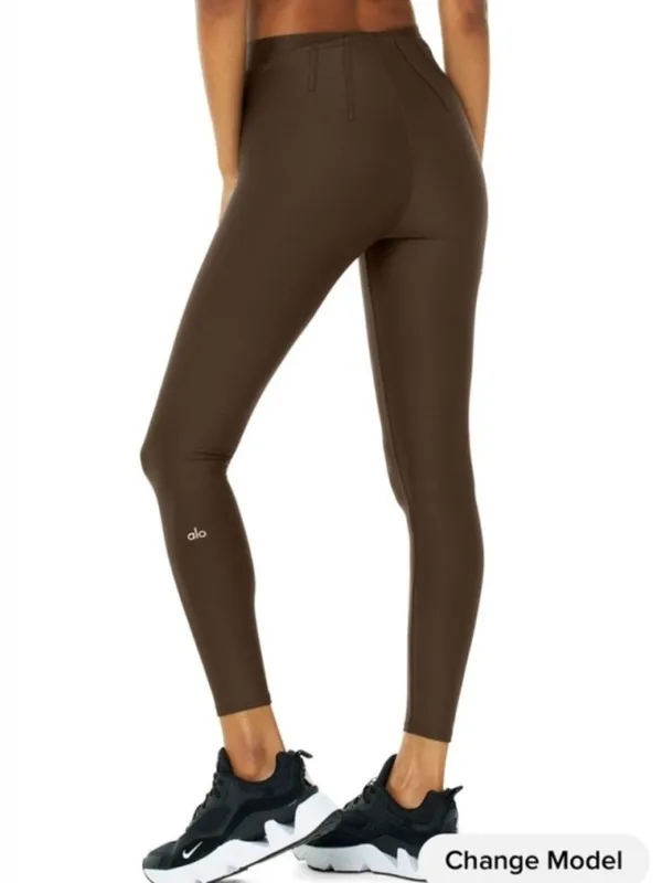 Alo Airlift High-Waist 7/8 Corset Leggings Espresso Hi-Rise Waisted Tights Pants - Image 2