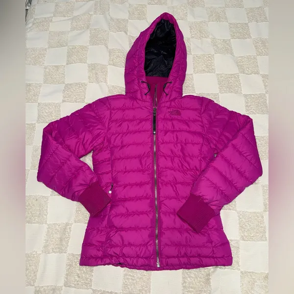 The North Face Fuchsia‎ Hooded 600 Down Jacket size XS - Image 8