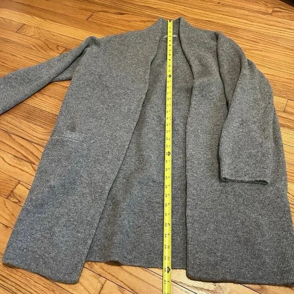 J. Crew Gray Cocoon‎ Merino Wool Alpaca Blend Sweater Blazer Size XS - Image 8
