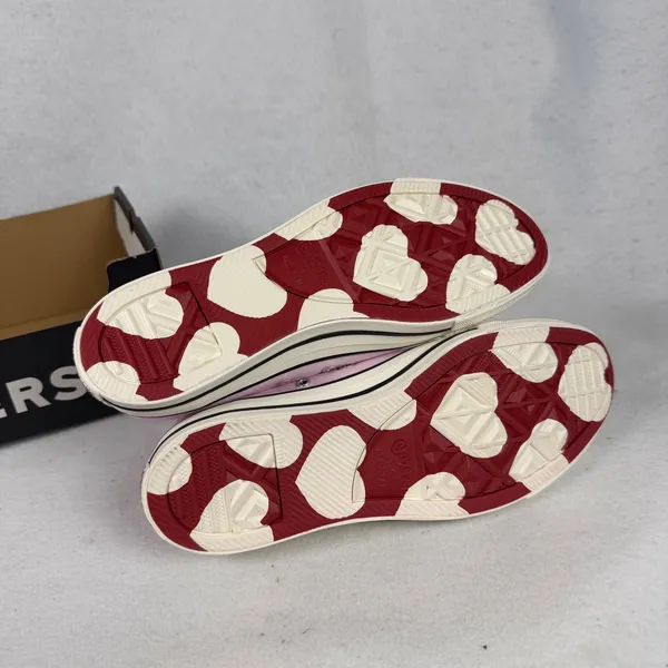 Converse Chuck Taylor All Star Womens 8.5 UK 6.5 Valentine Heart Charm‎ Pink - Image 8