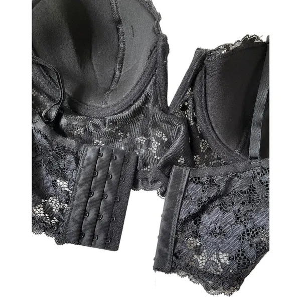 Nue Garage Black Lace Underwired Bralette Women's Size Medium NWOT | 51-51 - Image 6