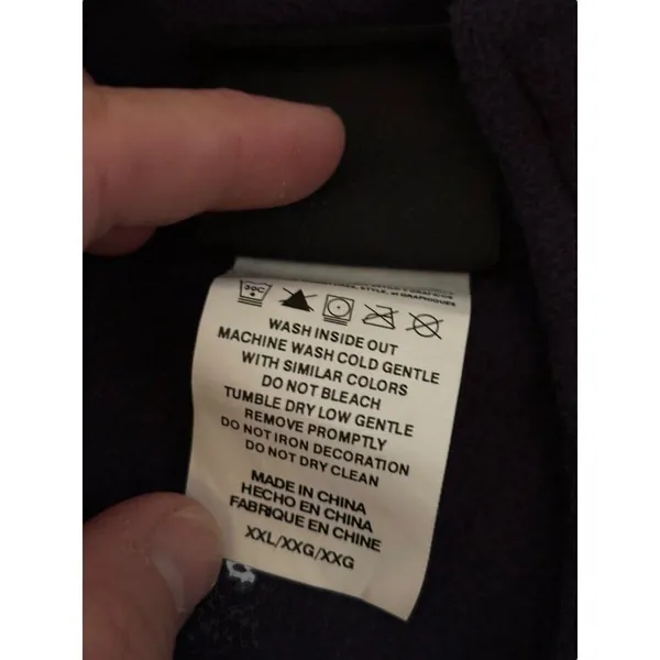 Chicago Bears Full-Zip Fleece Jacket XXL Navy Blue - Image 5