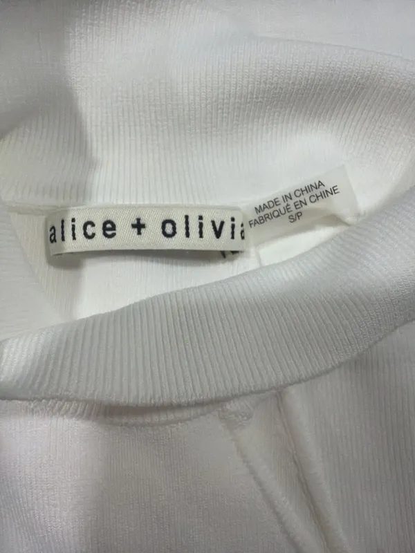 Alice + Olivia Kiki Cutout Tank Top Size 0 White - Image 7