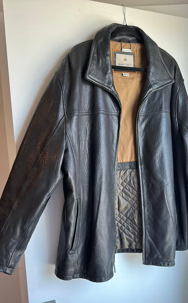 Vintage Genuine leather Jacket Black Size XL - Image 4