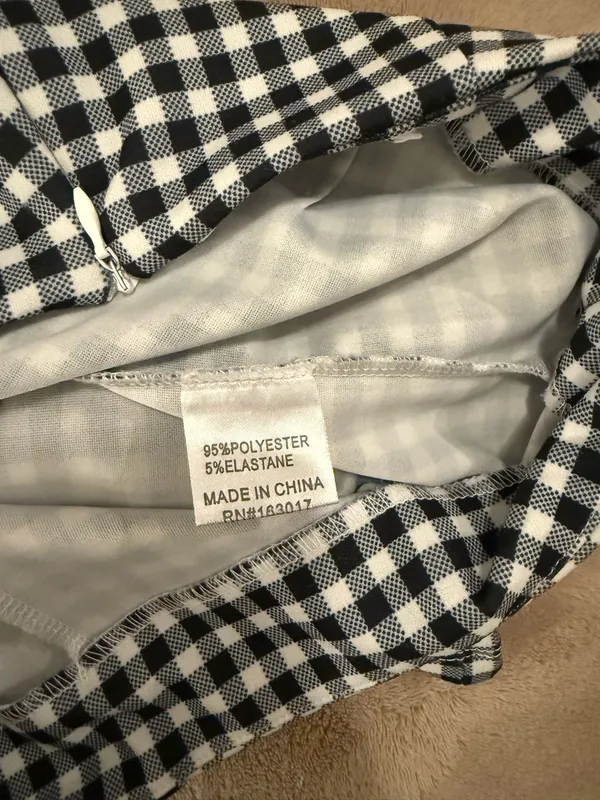 Iggy Princess Polly Gingham Pants Black White - Image 6
