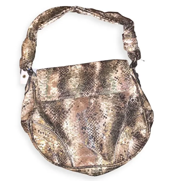 Kathy Van Zeeland Snake Skin Print Shoulder Bag - Image 8