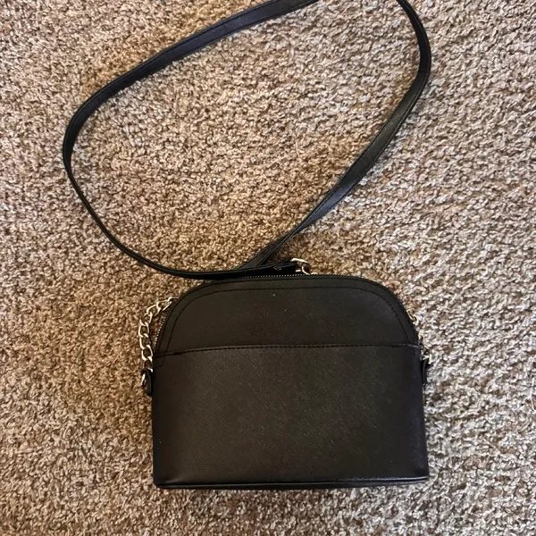 Black Steve Madden crossbody bag with silver accents - Image 3