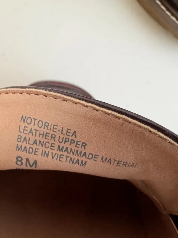 Nordstrom Notorie Leather Loafers Size 8 Burgundy Chunky Platform Shoes Academia - Image 11