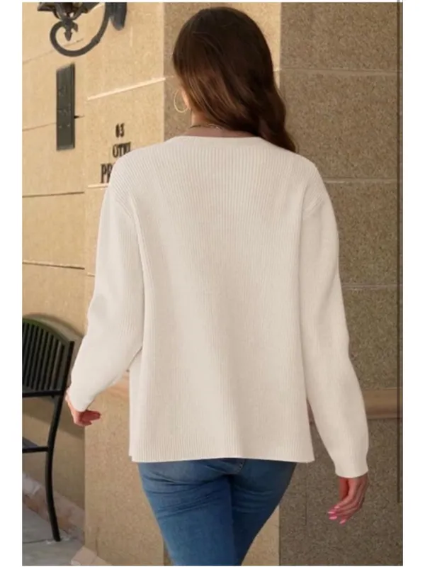NEW Cardigan Sweater Bow Button Down Knit Tie XL - Image 2