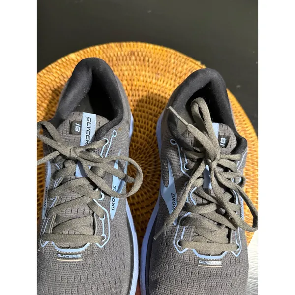 Brooks Glycerin 18 Womens Running Shoes Grey Light Blue Sneakers 1203171B044 - Image 9
