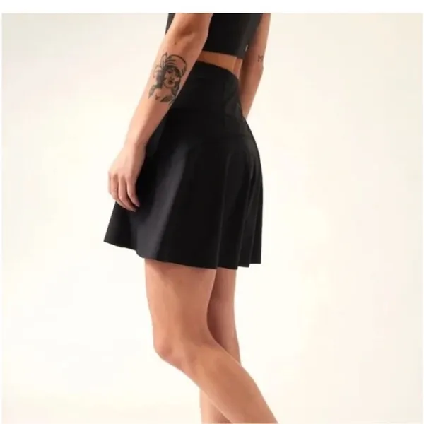 Athleta Match Point Skort Black Tennis Pickleball Golf Active Skirt Size Medium - Image 2