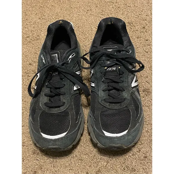 New Balance Women's 990 V4 Black‎ Casual Shoes Sneakers Size 9 Narrow 2A W990BK4 - Image 3