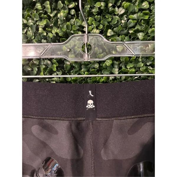 Ultracor Womens Black Camo High Waist Leggings Size XS Skulls - Image 4