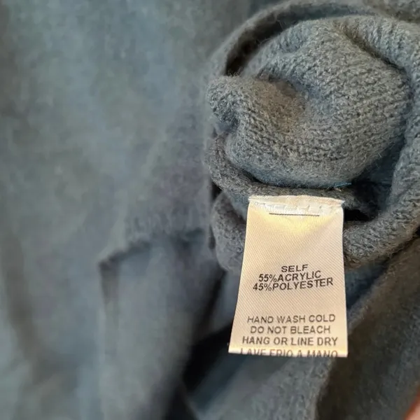 Easel Blue/Gray Sweater Top Size‎ Small - Image 7