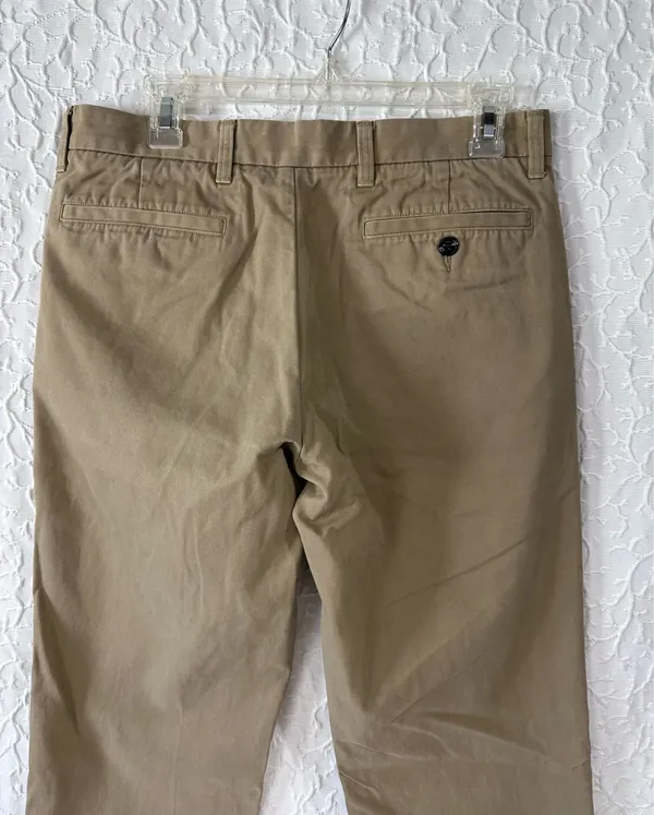 Lands End Pants Men Chino Brown Traditional Fit Outdoor Career Uniform Casual - Image 3