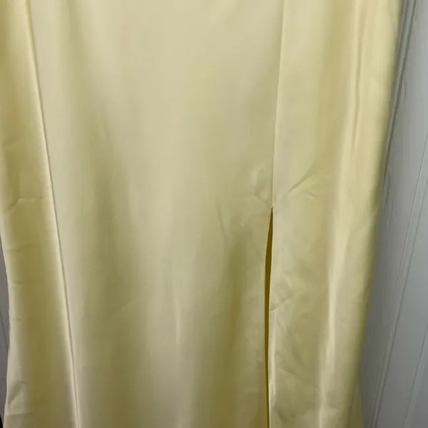 NEW Birdy Grey Jay Matte Satin Dress Lemon Sorbet Yellow Size Large Bridesmaid - Image 12