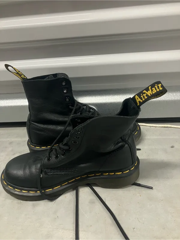 Dr. Martens Pascal Black Leather Lace-Up Boots - Image 6