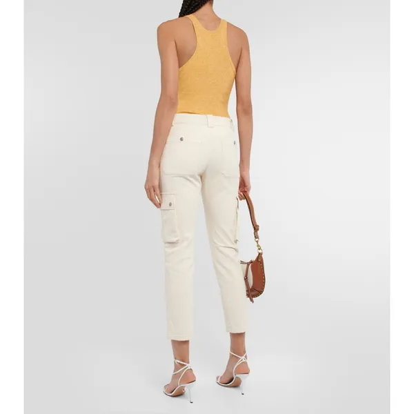 Isabel Marant Evalia Tapered Cotton Cargo Pants‎ - Image 3