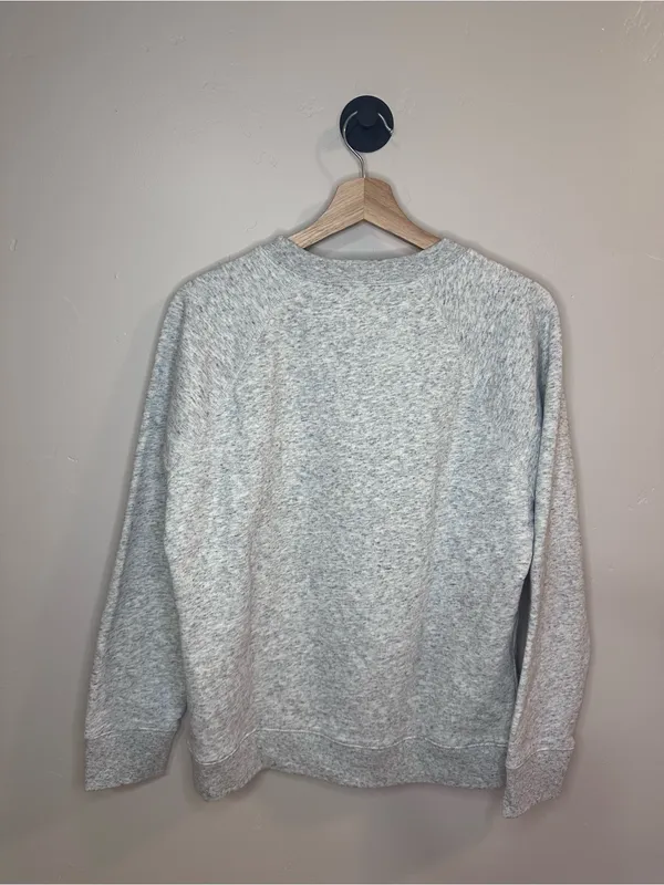 Amour Embroidered Grey Crewneck Sweatshirt - Image 4