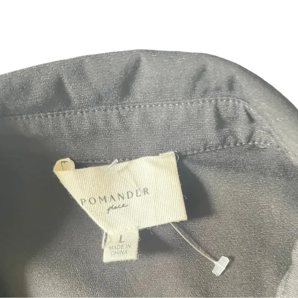 Tuckernuck Pomander Place Black Crepe Callahan Shirt Dress Women’s Size Large - Image 10
