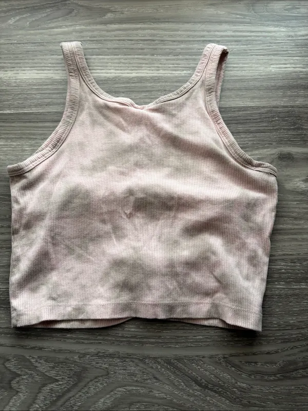 PINK Victoria’s Secret Light Pink Ribbed Crop Tank Top - Image 5