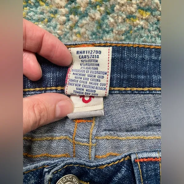 Vintage Y2K True Religion Becky boot cut jeans, size 29 - Image 7